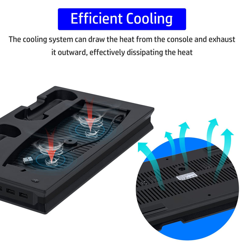 Cargue la imagen en el visor de la galería, PS5 UHD/Digitial Edition Multifunctional LED Cooling Stand with Dual Controller Charging - Polar Tech Australia