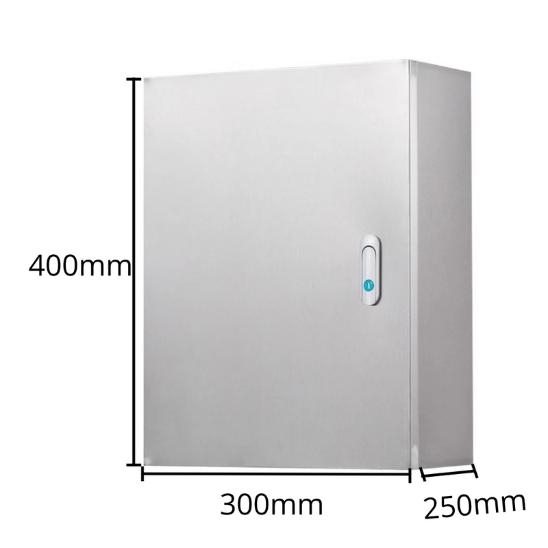 Cargue la imagen en el visor de la galería, 304 Stainless Steel Weatherproof Anti-Rust/ Anti-Corrosion outdoor Electrical Enclosure CCTV/Alarm Security Equipment Lockable Safe Metal Box Wall Mount - Polar Tech Australia