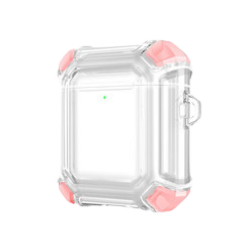 Chargez l'image dans la visionneuse de la galerie, AirPods 1 & 2 Transparent Heavy Duty Protecive Case With Key Ring - Polar Tech Australia