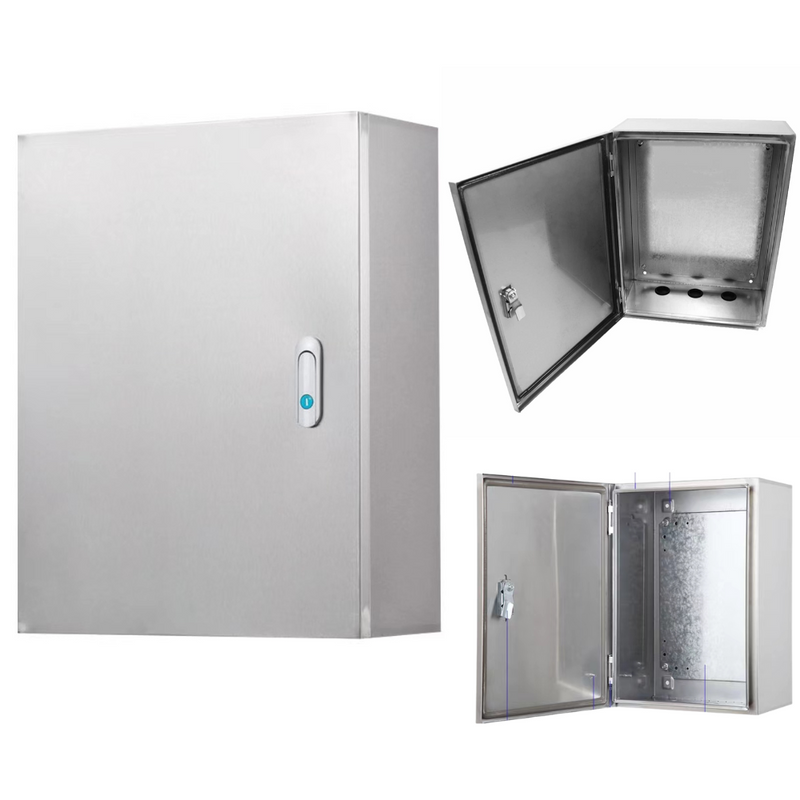 Cargue la imagen en el visor de la galería, 304 Stainless Steel Weatherproof Anti-Rust/ Anti-Corrosion outdoor Electrical Enclosure CCTV/Alarm Security Equipment Lockable Safe Metal Box Wall Mount - Polar Tech Australia