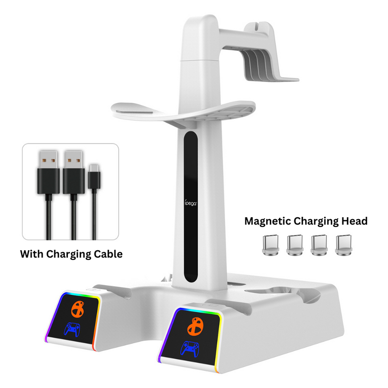 Load image into Gallery viewer, PlayStation PS VR 2 - All in One Storage Headset Controller Storage Stand With RGB Light - Polar Tech Australia