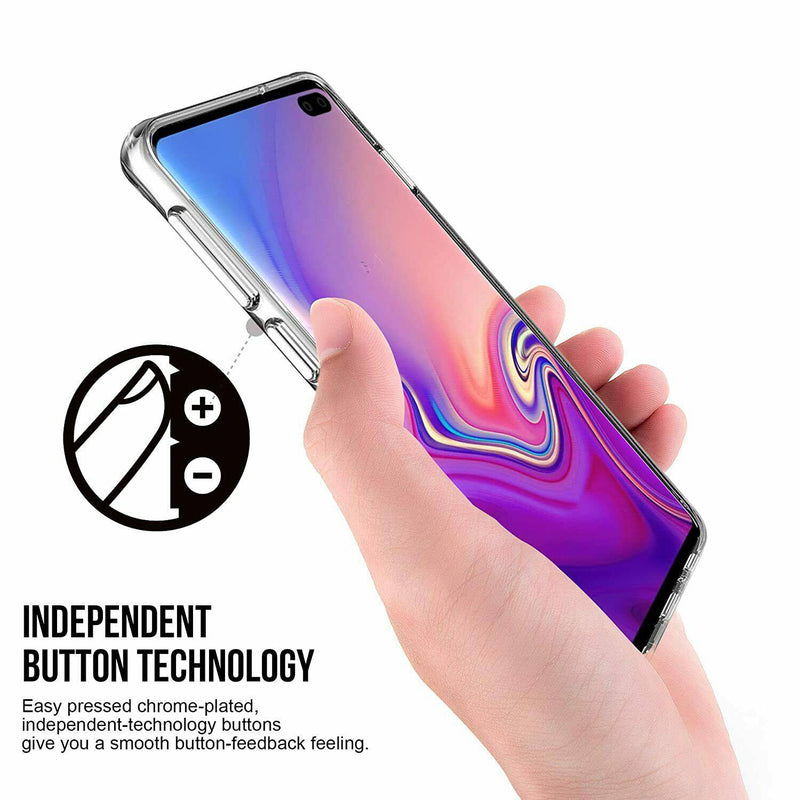 Cargue la imagen en el visor de la galería, Samsung Galaxy S10/S10e/S10 Plus/S10 5G SPACE Transparent Rugged Clear Shockproof Case Cover - Polar Tech Australia