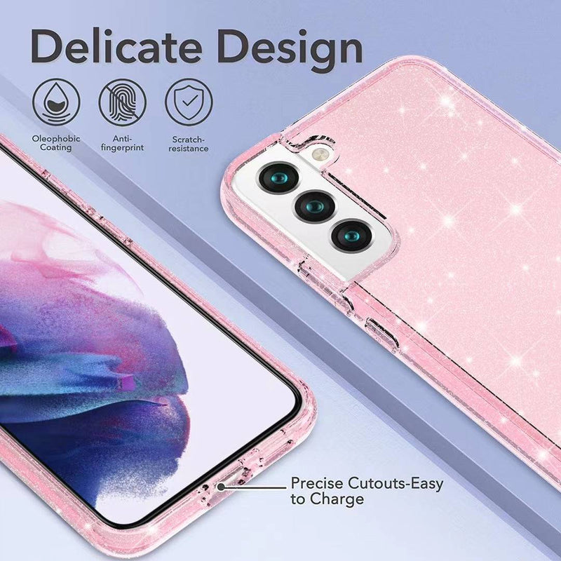 Cargue la imagen en el visor de la galería, Samsung Galaxy S22/Plus/Ultra Ultimake Glitter Star Flash Clear Transparent Case - Polar Tech Australia