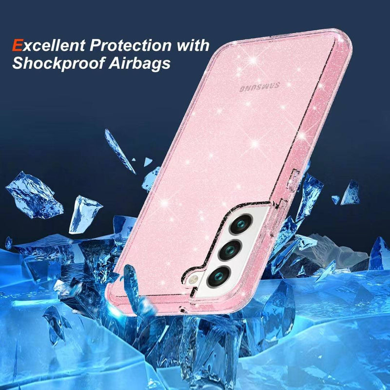 Cargue la imagen en el visor de la galería, Samsung Galaxy S22/Plus/Ultra Ultimake Glitter Star Flash Clear Transparent Case - Polar Tech Australia
