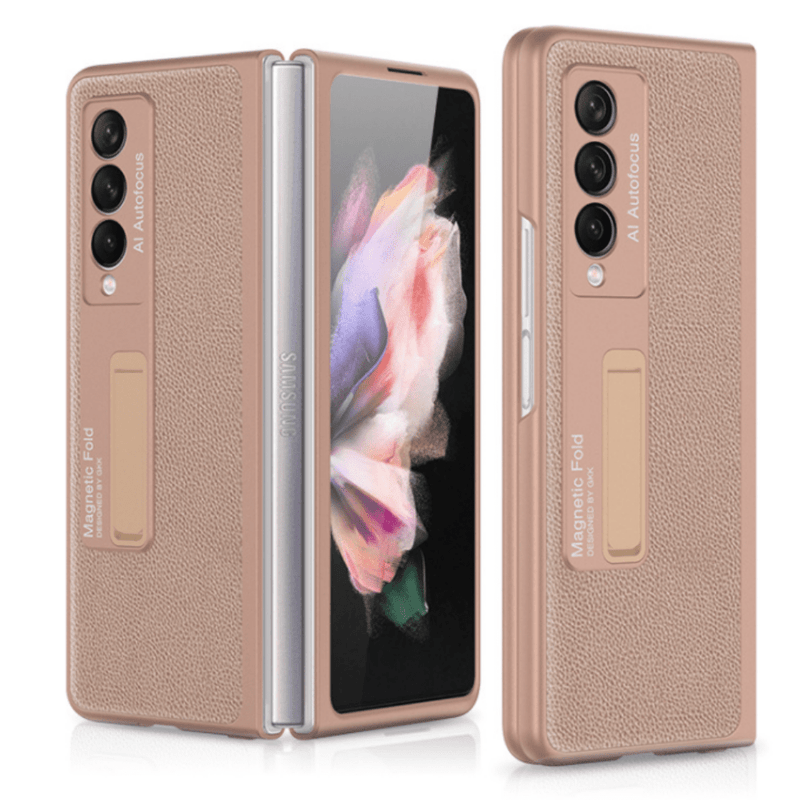 Chargez l'image dans la visionneuse de la galerie, Samsung Galaxy Z Fold 3 5G Fashion Smart Magnetic Stand Leather Cover Case - Polar Tech Australia