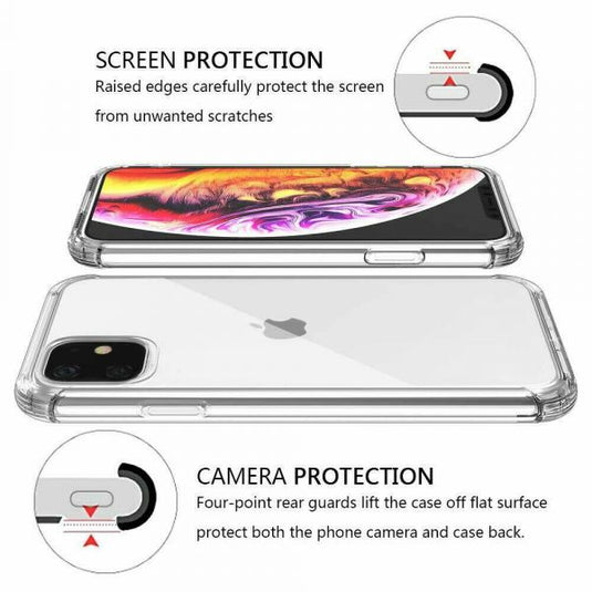 Apple iPhone 14/14 Plus/14 Pro/14 Pro Max SPACE Transparent Rugged Clear Shockproof Case Cover - Polar Tech Australia