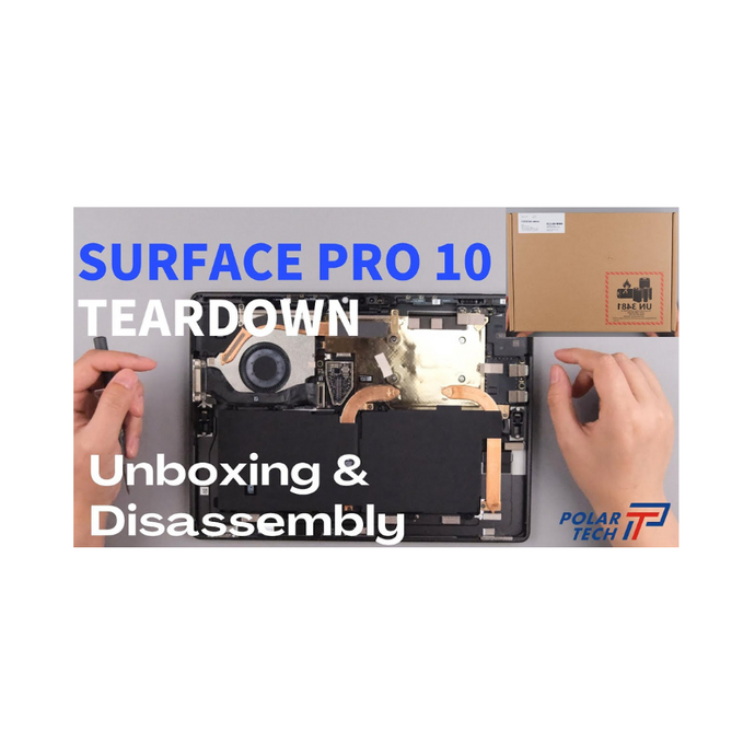 Déballage et démontage de Microsoft Surface Pro 10 - Tutoriel de réparation d'écran et de remplacement de batterie par Polar Tech