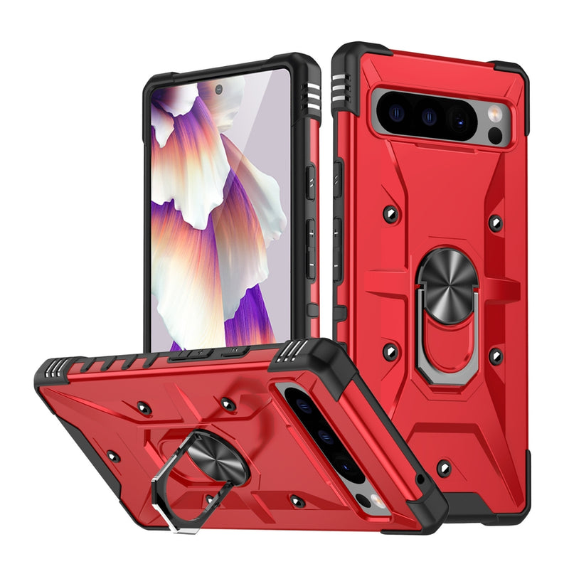 Load image into Gallery viewer, Google Pixel 6 - Heavy Duty Armor Case With Ring Holder Stand - Polar Tech Australia
