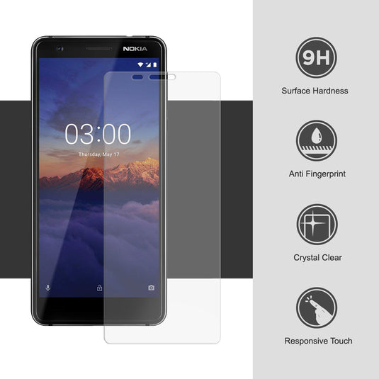 Nokia 3.1 C - Full Covered 9H Tempered Glass Screen Protector - Polar Tech Australia