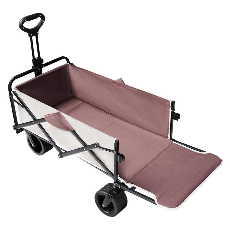 Chargez l&#39;image dans la visionneuse de la galerie, Extender Folding Cart Outdoor Extra Long Utility Large Capacity Wagon Cart Camping Picnic Trolley Beach Collapse Folding Cart - Polar Tech Australia
