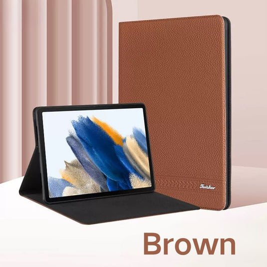 Samsung Galaxy Tab A9 2023 8.7" (SM-X110/X115) - Soft Full Cover Genuine Leather Slim Flip Cover Case - i-Station Mobile Phone & Electronic Device Repair and Accessories
