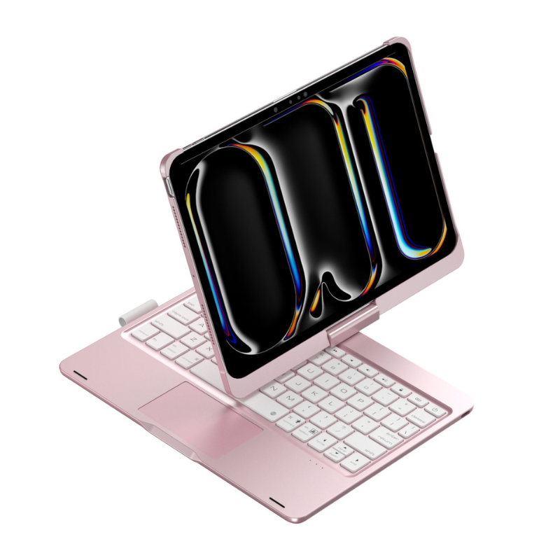 Load image into Gallery viewer, 360 Degree Rotating Wireless Touchpad Keyboard Cover Case for iPad 7/8/9 10.2&#39;&#39; 7/8/9th Gen 2019/2020/2021 - KIBO
