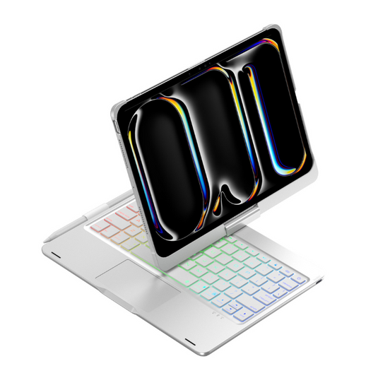 360 Degree Rotating Wireless Touchpad Keyboard Cover Case for iPad 7/8/9 10.2'' 7/8/9th Gen 2019/2020/2021 - KIBO