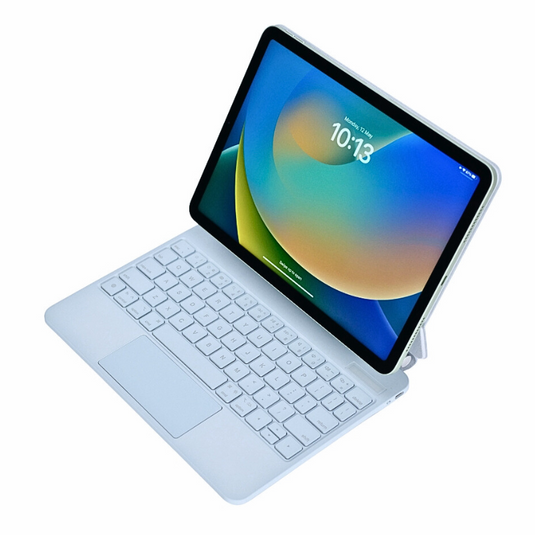 Magic Magnetic Floating Trackpad Wireless 7 Multi-Color Backlit Keyboard Case for Apple iPad Pro 12.9" 3rd/4/5/6th & Air 13” M2/M3 (2024/2025)