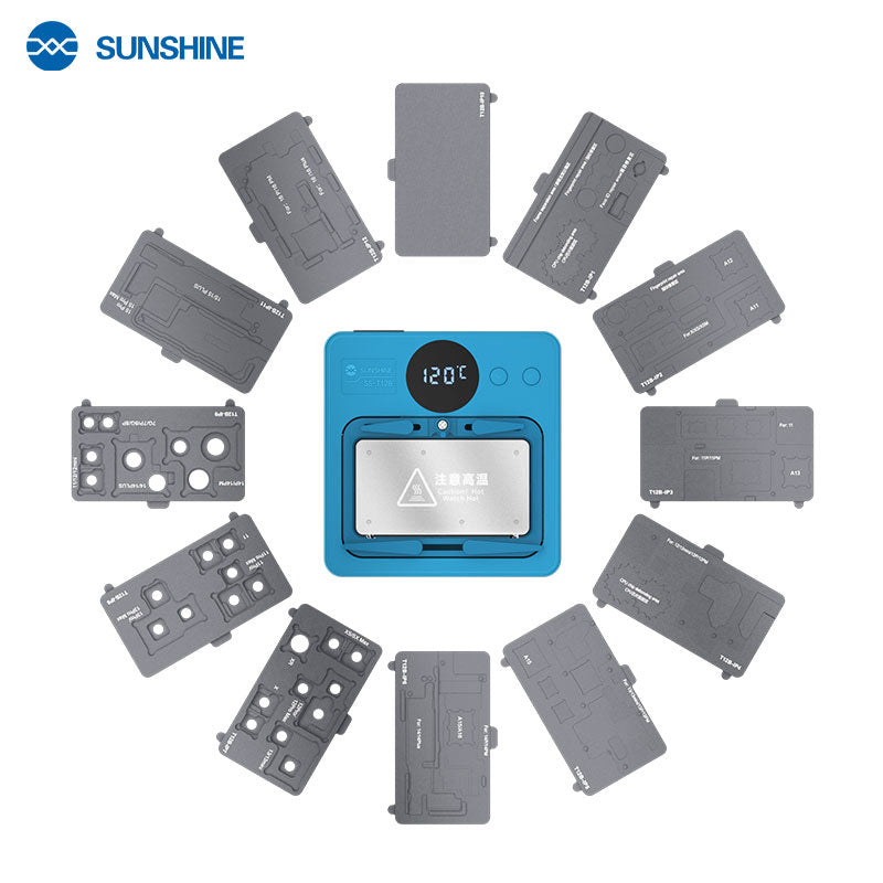 Load image into Gallery viewer, [SS-T12B] 13 in 1 SUNSHINE Intelligent Maintenance iPhone Mainboard Heating Platform
