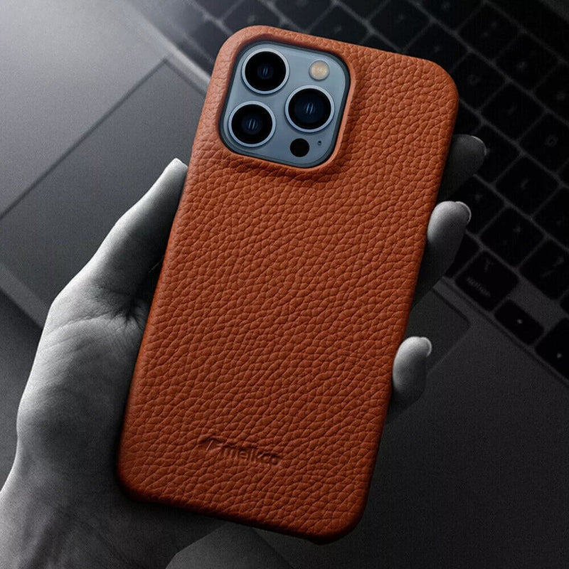 Cargue la imagen en el visor de la galería, [Magsafe Compatible] Apple iPhone 16/Plus/Pro/Max - Melkco Business Drop Proof Cowhide + PC Genuine Leather Series Case - Polar Tech Australia
