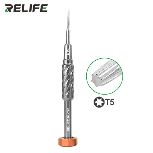 [RL-728] Relife RL-728 S2 Steel Strong Magnetic Extra Hard Anti-slip 2D Screwdriver for Phone Repair