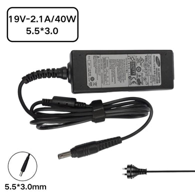 [19V-2.1A/40W][5.5*3.0] Samsung Netbook NC-10 NP-N310 NC20 N150 Series Laptop AC Power Supply Adapter Charger - Polar Tech Australia