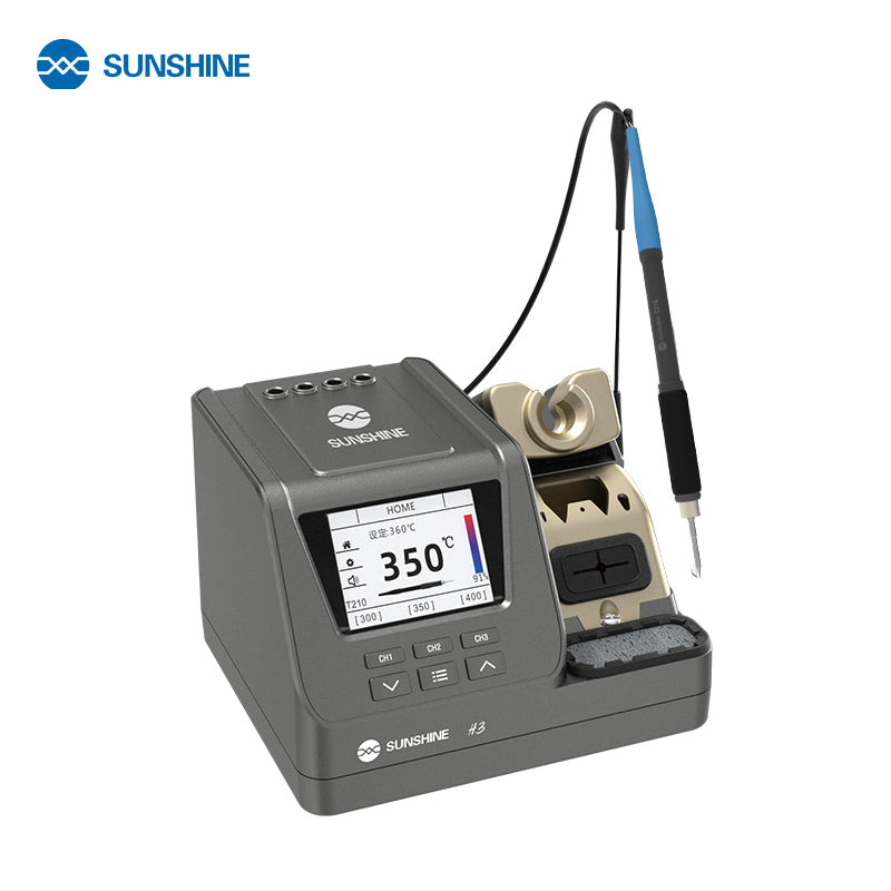 Cargue la imagen en el visor de la galería, [H3-210] SUNSHINE H3 – 3-in-1 Smart Soldering Station (210 Series)
