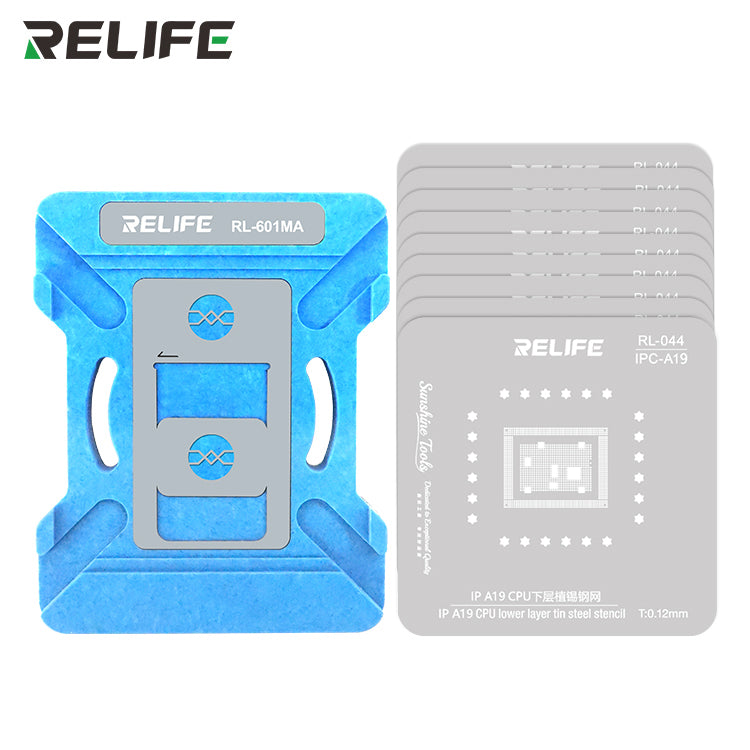 Load image into Gallery viewer, [RL-601MA] Relife RL-601MA iPhone CPU Lower Layer Tin Planting Platform Set for iPhone 8 to 17Pro Max A11 to A19 Pro
