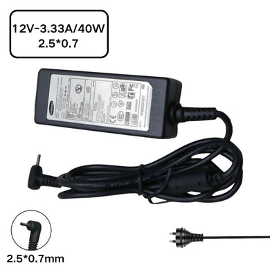[12V-3.33A/40W][2.5*0.7] Samsung Chromebook 3 XE500C13 XE500C13-K01US XE500C13-K02US Chromebook 2 XE500C12 XE503C12 XE503C32 Laptop AC Power Supply Adapter Charger - Polar Tech Australia