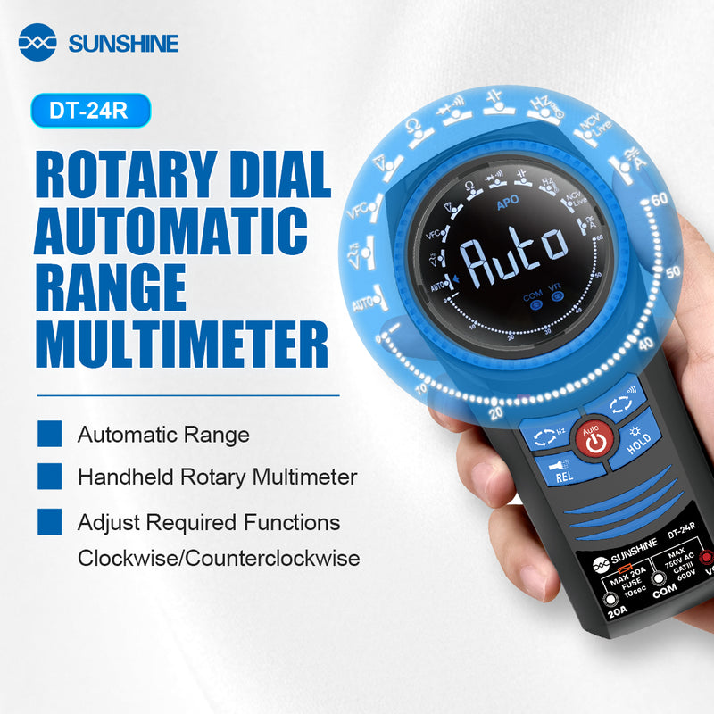 Cargue la imagen en el visor de la galería, [DT-24R] SUNSHINE Automatic Range Rotary Multimeter - Polar Tech Australia
