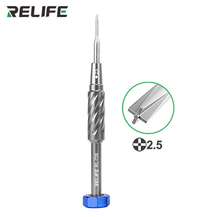 Load image into Gallery viewer, [RL-728] Relife RL-728 S2 Steel Strong Magnetic Extra Hard Anti-slip 2D Screwdriver for Phone Repair
