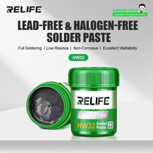 [RELIFE HW32] Eco-Friendly Lead-Free Solder Paste - Polar Tech Australia