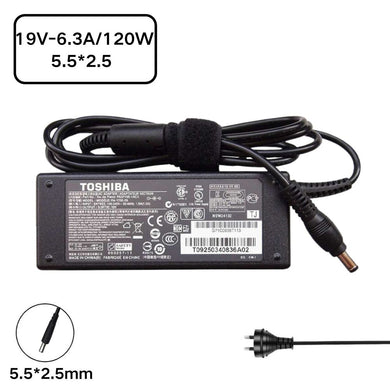 [19V-6.3A/120W][5.5*2.5] Toshiba Satellite A35 Series A35-159 A35-1591 A35-1592 A35-S209 Laptop AC Power Supply Adapter Charger - Polar Tech Australia