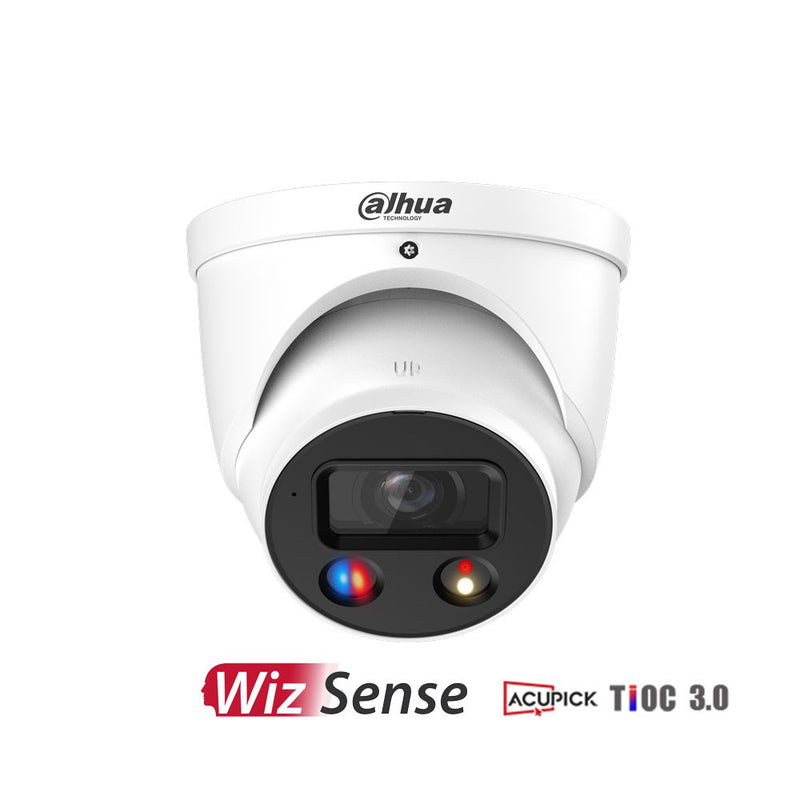 Cargue la imagen en el visor de la galería, [DH-IPC-HDW3849H-AS-PV-ANZ-S2] Dahua WizSense Series 8MP TiOC 3.0 Active Deterrence Eyeball Network Camera with 2.8mm Fixed Lens and AcuPick Technology IP67
