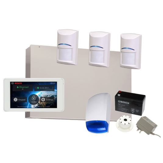 Bosch Alarm System Solution 3000 with 3 Pet PIR + 5 Touchscreen