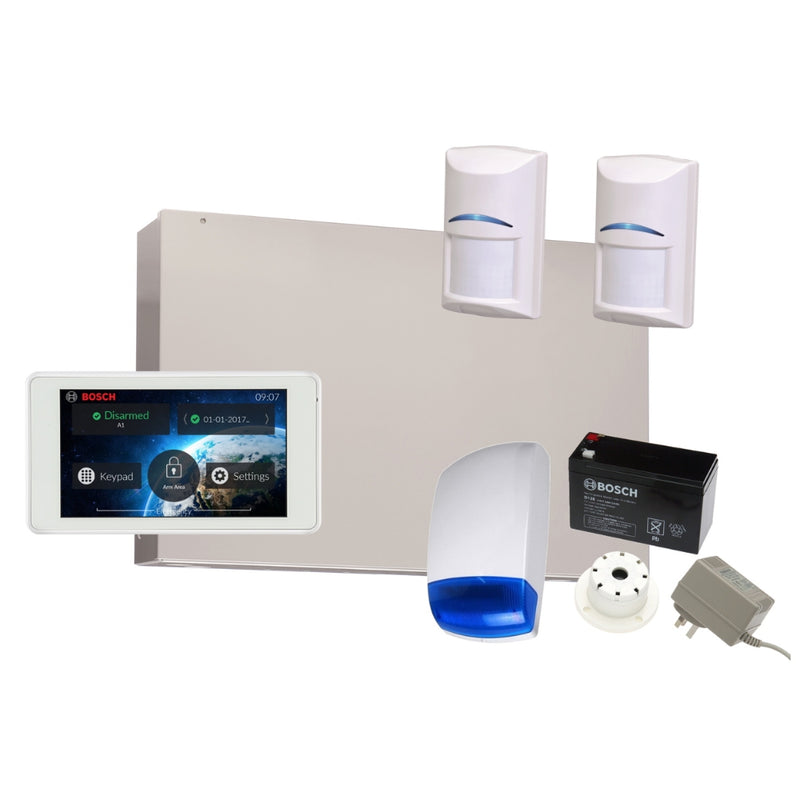 Load image into Gallery viewer, Bosch Alarm System Solution 2000 with 2 Quad + 5 Touchscreen
