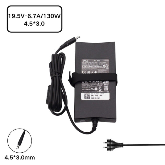 [19.5V-6.7A/130W][4.5*3.0] Dell Inspiron 24-7459 24-5488 7590 14-3467 14-3473 3185 3168 / Vostro 24-5460 15-3568 15-5568 Laptop AC Power Supply Adapter Charger - Polar Tech Australia