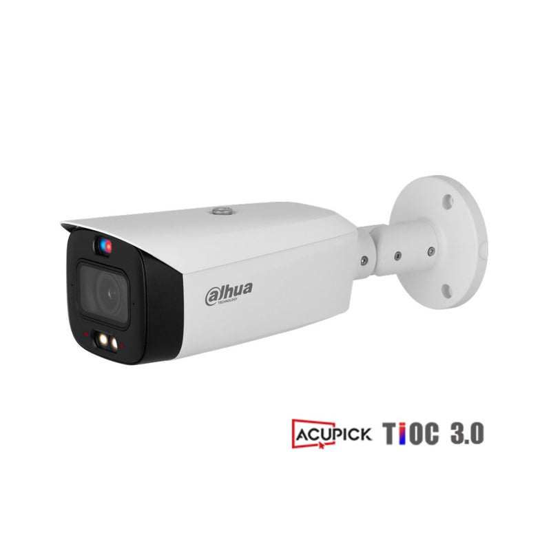 Cargue la imagen en el visor de la galería, [DH-IPC-HFW3849T1-AS-PV-ANZ-S2] Dahua WizSense Series 8MP TiOC 3.0 Active Deterrence Bullet Network Camera with 2.8mm Fixed Lens and AcuPick Technology IP67

