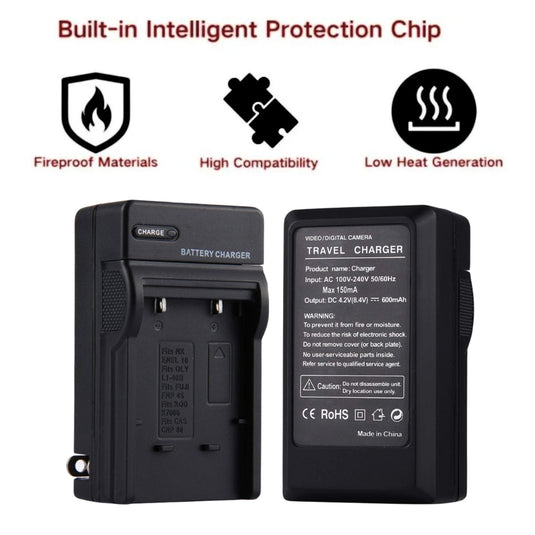 [4.2V-8.4V/0.6A] Nikon Coolpix E5000 E4800 S80 S200 A900 A1000 D3500 D5600 D7000 D7100 Coolpix P610S Fujifilm X30 X-S1 X70 - Camera Charger Power Supply Adapter - Polar Tech Australia