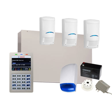 Bosch Alarm System Solution 6000 with 3 Pro Series Tri Tech PIR + Smart KP