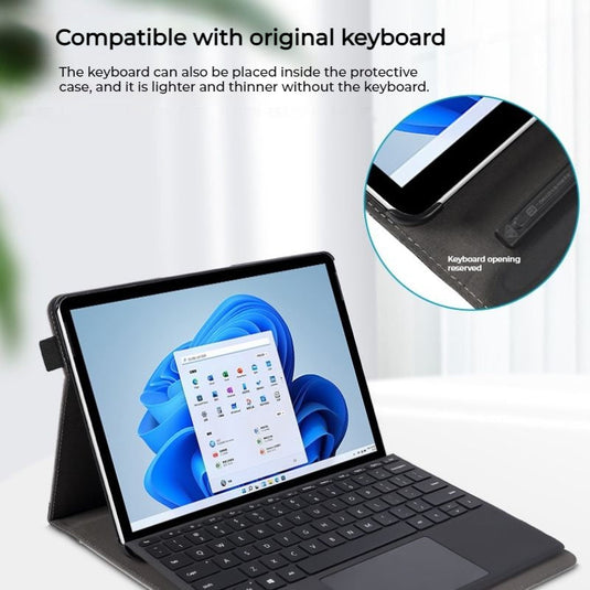 Microsoft Surface Pro 8 (1983) - PU Leather Full Protection Drop Proof Case - i-Station Mobile Phone & Electronic Device Repair and Accessories