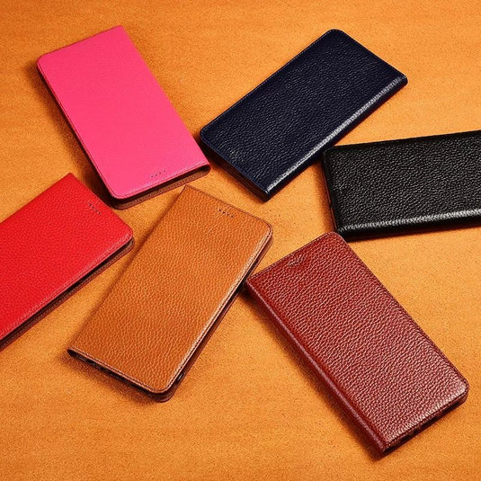 [With Card Slot] Asus Zenfone 8 - Full Cover Shockproof Flip Genuine Leather Series Soft Case - Polar Tech Australia