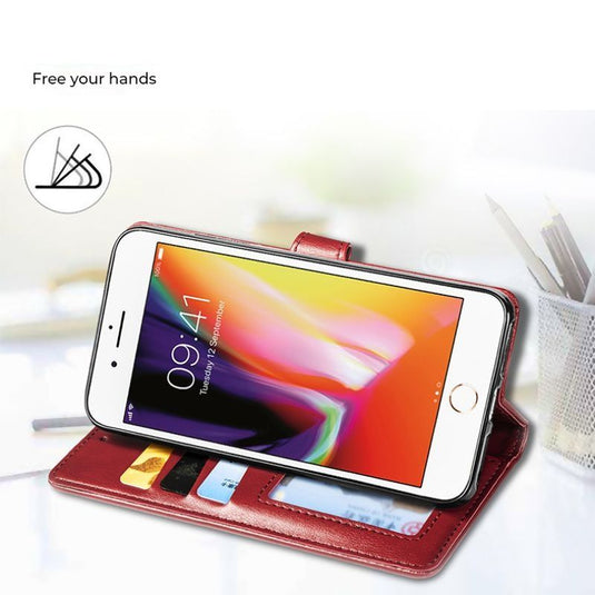 [With Card Slot] Asus Zenfone 10 - Business PU Leather Flip Case Essentials Series Case - Polar Tech Australia
