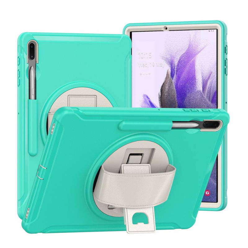 Cargue la imagen en el visor de la galería, [Built-in Stand] Samsung Galaxy Tab A7 10.4&quot; 2020 (T500/T505) - 360 Degree Full Wrap Rotating Shockproof Case With Wrist Strap
