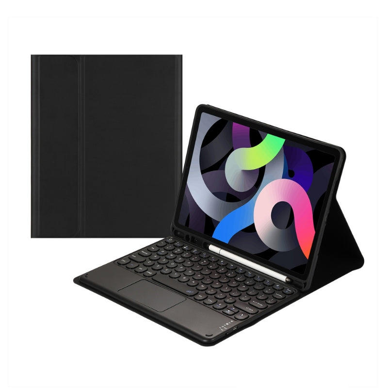 Load image into Gallery viewer, [Detachable Keyboard][Round Keycaps] Samsung Galaxy Tab S10 Plus 2024 12.4&quot; (X820/X826) - Smart Wireless Trackpad Keyboard Flip Case With Pen Slot - Polar Tech Australia
