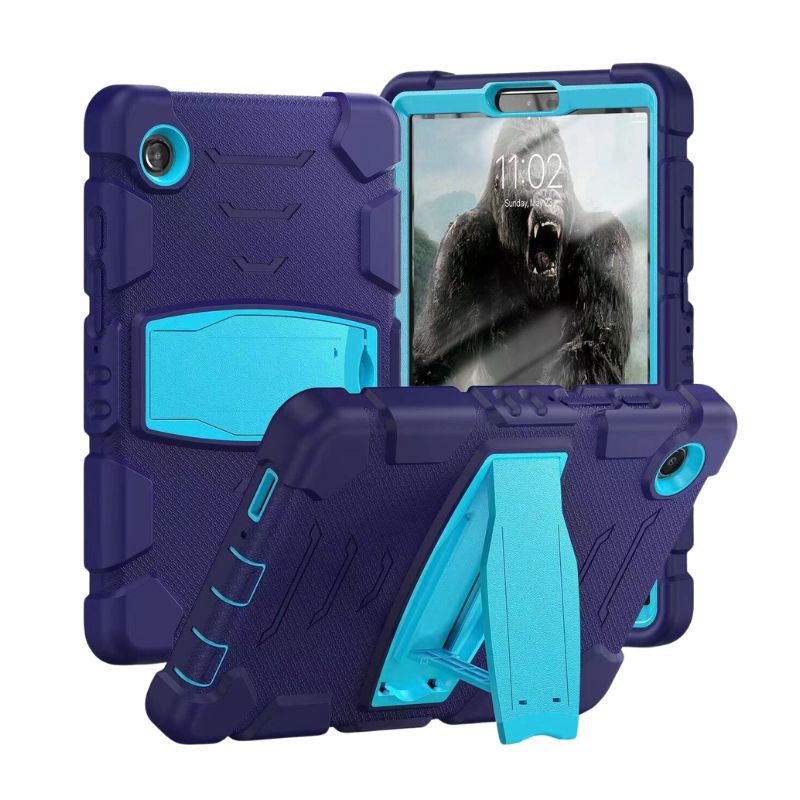 Chargez l&#39;image dans la visionneuse de la galerie, [Built-in Stand] Samsung Galaxy Tab S7 Plus/S8 Plus/S7 FE 12.4&quot; - Full Cover Silicone Shockproof Case - Polar Tech Australia

