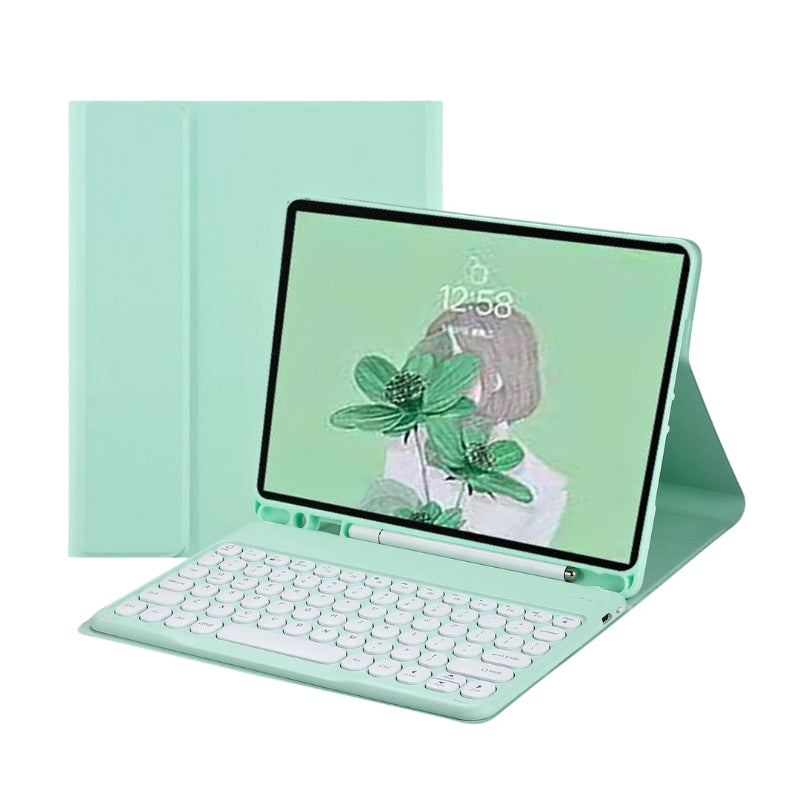 Load image into Gallery viewer, [Detachable Keyboard][Round Keycaps] Samsung Galaxy Tab S10 Ultra 2024 14.6&quot; (X920/X926) - Smart Wireless Trackpad Keyboard Flip Case With Pen Slot - Polar Tech Australia
