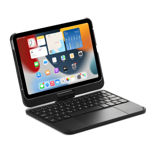 360 Degree Rotating Wireless Touchpad Keyboard Cover Case for iPad Mini 6/7 8.3'' 6/7th Gen 2021/2024 - KIBO