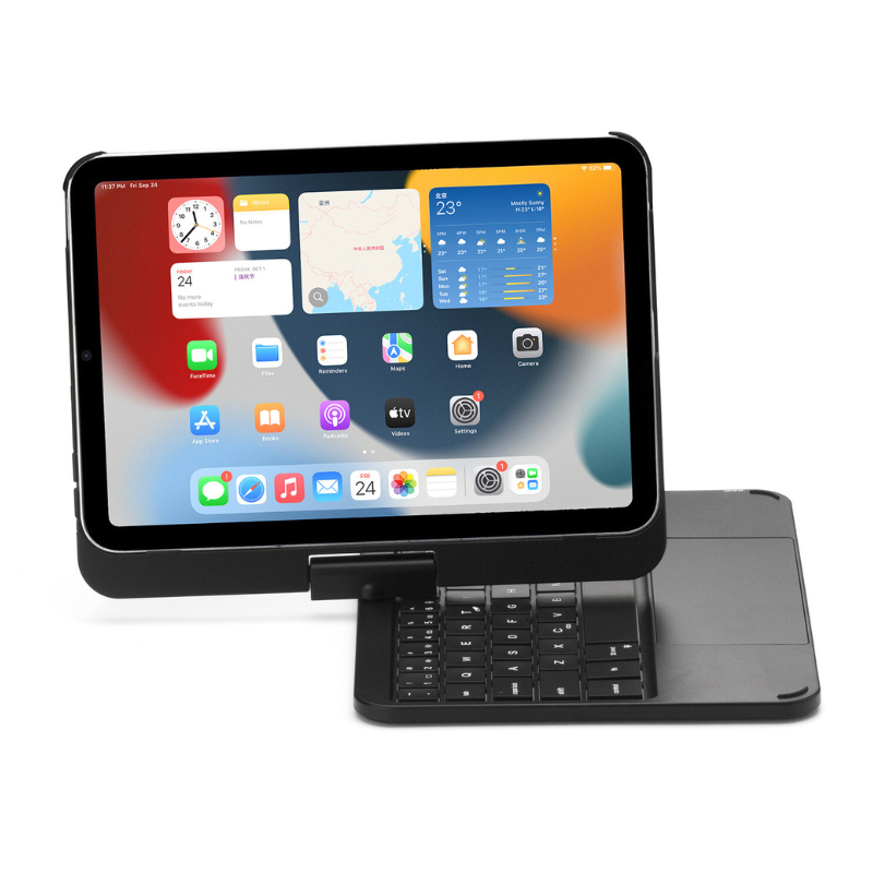 Load image into Gallery viewer, 360 Degree Rotating Wireless Touchpad Keyboard Cover Case for iPad Mini 6/7 8.3&#39;&#39; 6/7th Gen 2021/2024 - KIBO

