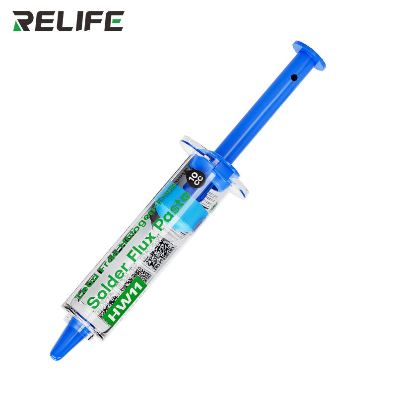 Chargez l&#39;image dans la visionneuse de la galerie, [HW11] RELIFE Lead-Free &amp; Halogen-Free Soldering Flux – No-Clean Paste in Syringe Design
