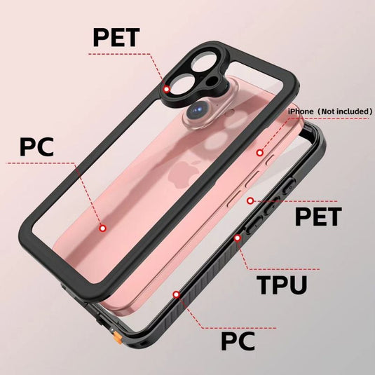 [FS Series] Apple iPhone 16 / iPhone 16 Plus / 16 Pro / 16 Pro Max -  Redpepper Full Covered Waterproof Heavy Duty Tough Armor Case - Polar Tech Australia