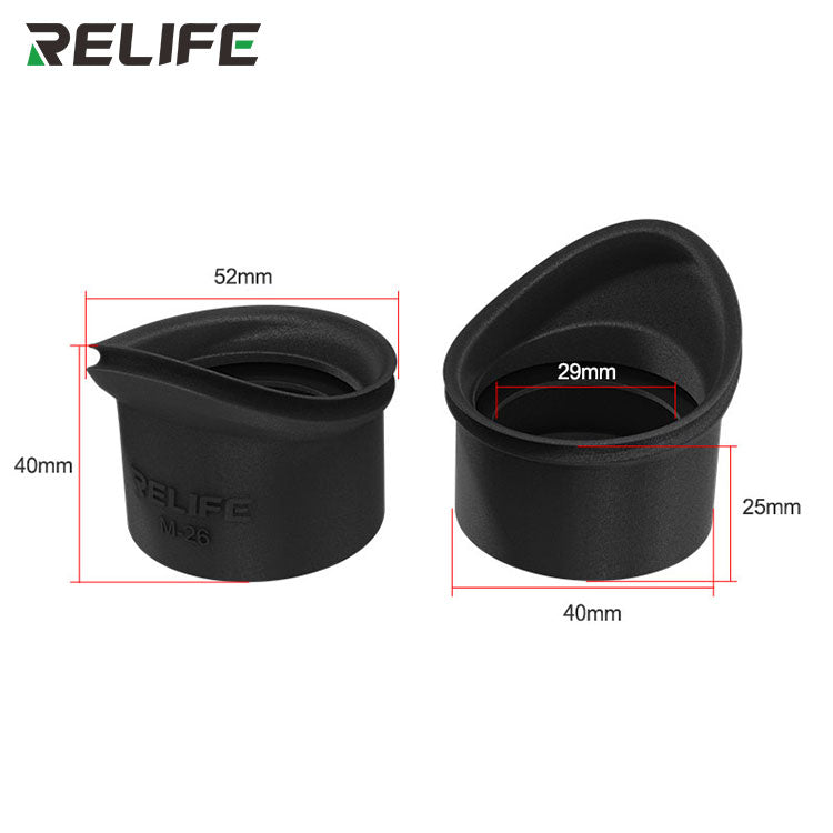 Cargue la imagen en el visor de la galería, [Pair] [M-26] RELIFE Microscope Eyecup Rubber Eyepiece Eye Covers Guards Shield
