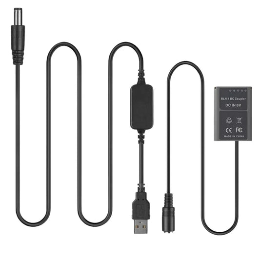 [BLN-1][USB] Olympus E-P5 E-M1 E-M5 E-M5II PEN-F - Cameras Dummy Battery - Polar Tech Australia