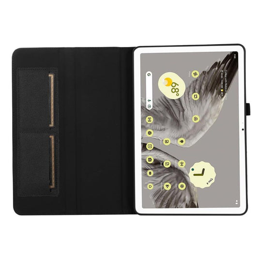 [With Card Slot] Google Pixel Tablet 2023 11" - Denim Textured TPU Soft Flip Fold Stand Case - Polar Tech Australia